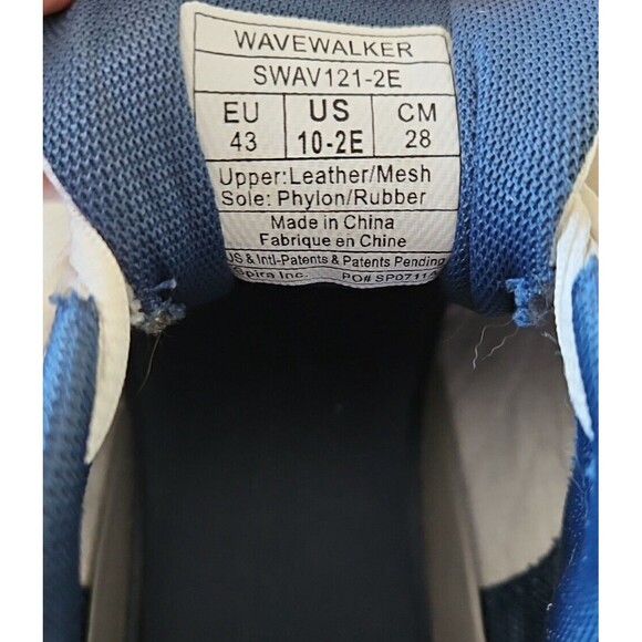 New Spira WaveWalker Slip Resistant Walking Sneaker Shoes SWAV121-2E Sz 10-2E main image 4